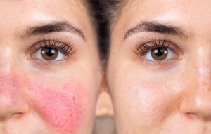 rosacea op de wangen rosacea op de wangen